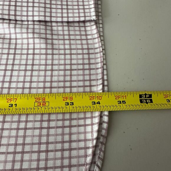 Pronto Uomo Dress Shirt Sz 17.5 36/37 Tall No Iron Classic Fit Egyptian Cotton - Picture 8 of 12